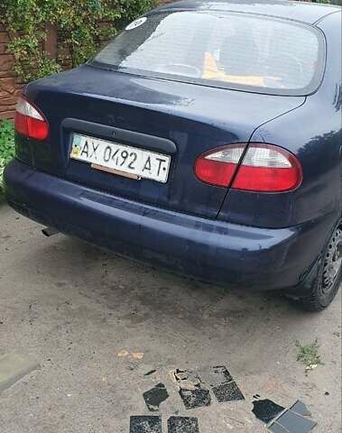 Синий Дэу Ланос, объемом двигателя 1.5 л и пробегом 200 тыс. км за 2100 $, фото 3 на Automoto.ua