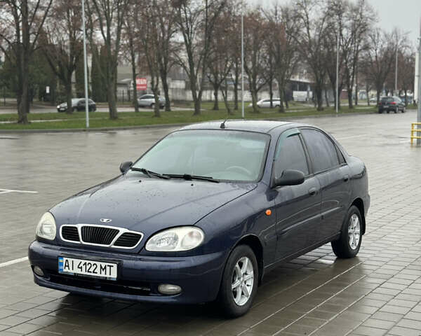 Синий Дэу Ланос, объемом двигателя 1.5 л и пробегом 211 тыс. км за 2450 $, фото 1 на Automoto.ua