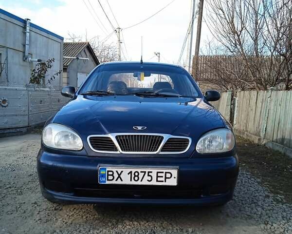Синий Дэу Ланос, объемом двигателя 1.5 л и пробегом 250 тыс. км за 1350 $, фото 1 на Automoto.ua