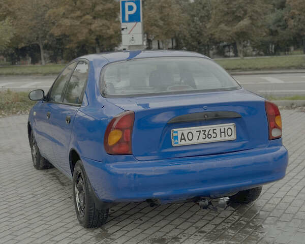 Синий Дэу Ланос, объемом двигателя 1.5 л и пробегом 280 тыс. км за 1400 $, фото 2 на Automoto.ua