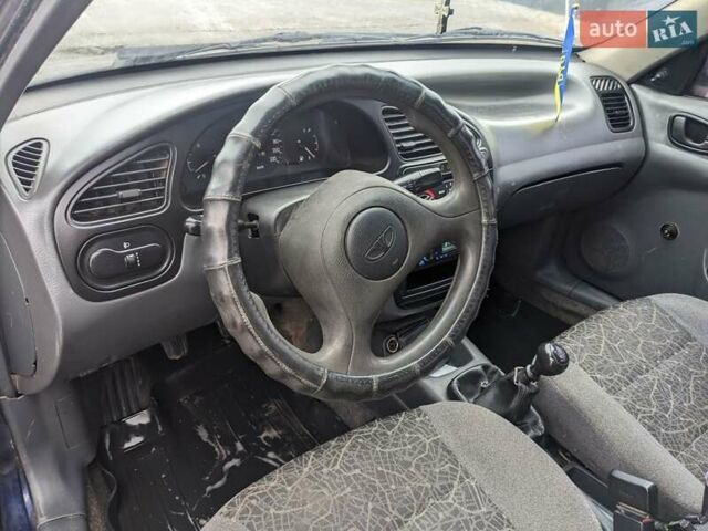 Синий Дэу Ланос, объемом двигателя 1.5 л и пробегом 172 тыс. км за 1450 $, фото 11 на Automoto.ua