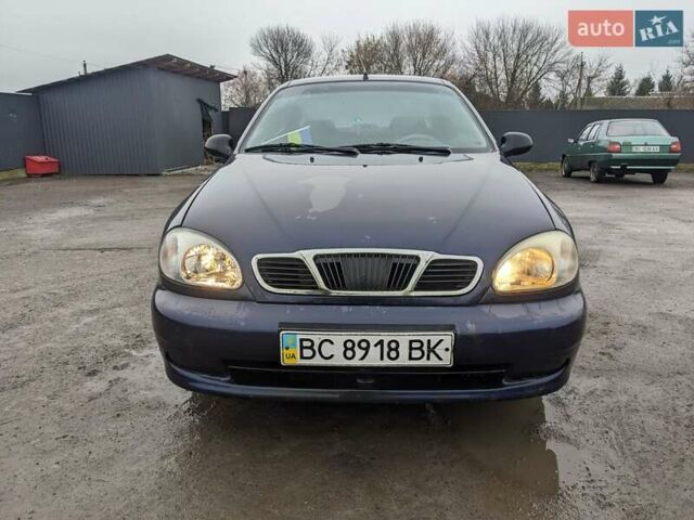 Синий Дэу Ланос, объемом двигателя 1.5 л и пробегом 172 тыс. км за 1450 $, фото 2 на Automoto.ua