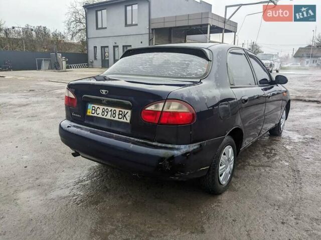 Синий Дэу Ланос, объемом двигателя 1.5 л и пробегом 172 тыс. км за 1450 $, фото 5 на Automoto.ua