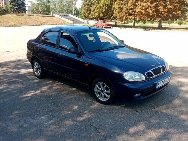 Синий Дэу Ланос, объемом двигателя 1.5 л и пробегом 202 тыс. км за 1500 $, фото 2 на Automoto.ua