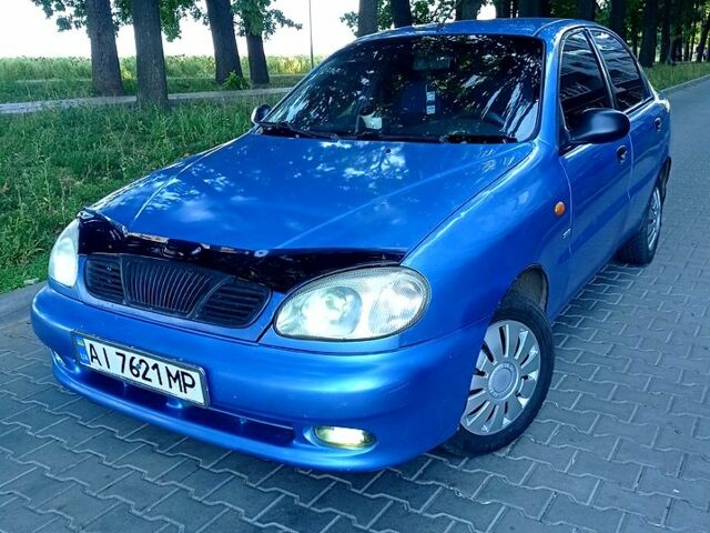 Синий Дэу Ланос, объемом двигателя 1.5 л и пробегом 190 тыс. км за 1800 $, фото 1 на Automoto.ua