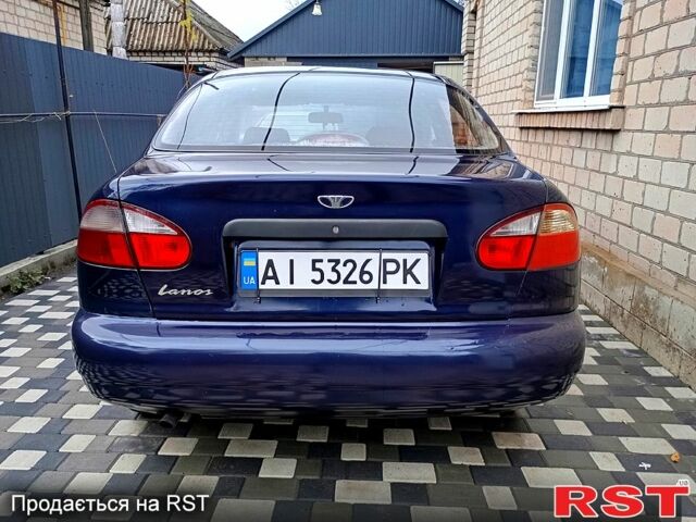 Синий Дэу Ланос, объемом двигателя 1.5 л и пробегом 187 тыс. км за 2250 $, фото 5 на Automoto.ua