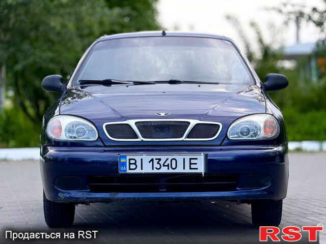 Синій Деу Ланос, об'ємом двигуна 1.3 л та пробігом 199 тис. км за 1750 $, фото 1 на Automoto.ua