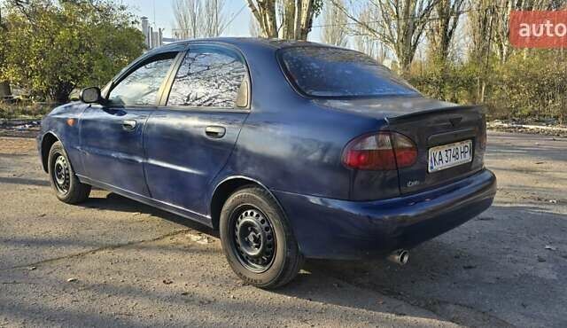 Синий Дэу Ланос, объемом двигателя 1.5 л и пробегом 345 тыс. км за 1800 $, фото 1 на Automoto.ua