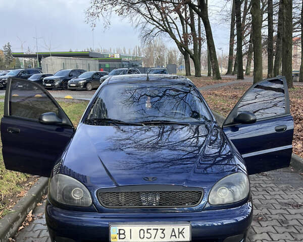 Синий Дэу Ланос, объемом двигателя 1.5 л и пробегом 130 тыс. км за 3400 $, фото 5 на Automoto.ua