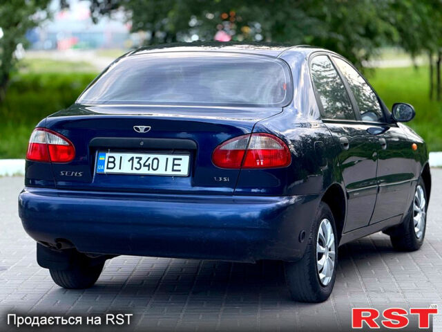 Синій Деу Ланос, об'ємом двигуна 1.3 л та пробігом 199 тис. км за 1750 $, фото 5 на Automoto.ua