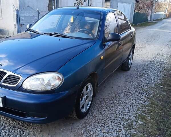 Синий Дэу Ланос, объемом двигателя 1.5 л и пробегом 250 тыс. км за 1350 $, фото 2 на Automoto.ua