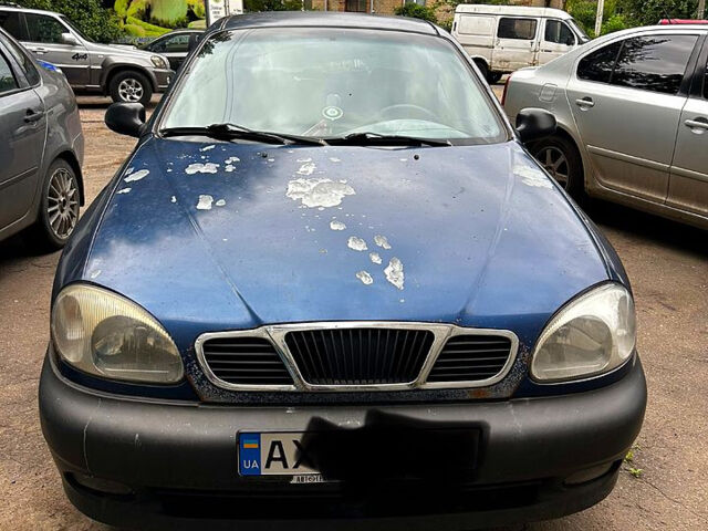 Синий Дэу Ланос, объемом двигателя 1.6 л и пробегом 283 тыс. км за 1000 $, фото 2 на Automoto.ua