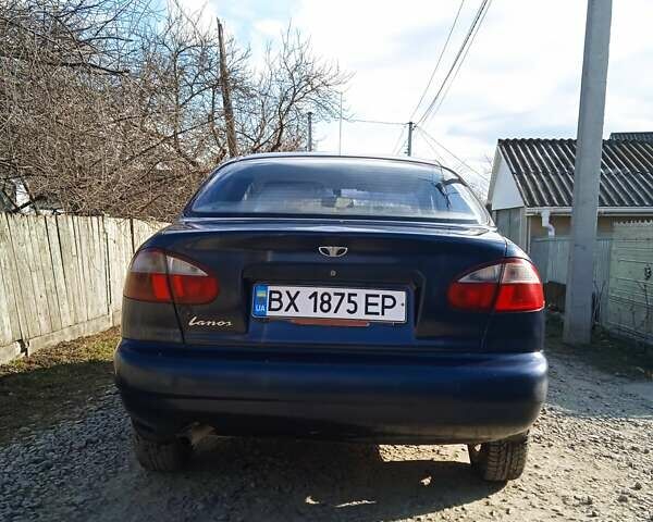 Синий Дэу Ланос, объемом двигателя 1.5 л и пробегом 225 тыс. км за 1500 $, фото 3 на Automoto.ua