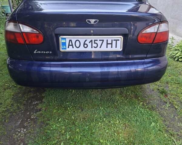 Синий Дэу Ланос, объемом двигателя 1.5 л и пробегом 201 тыс. км за 2600 $, фото 3 на Automoto.ua