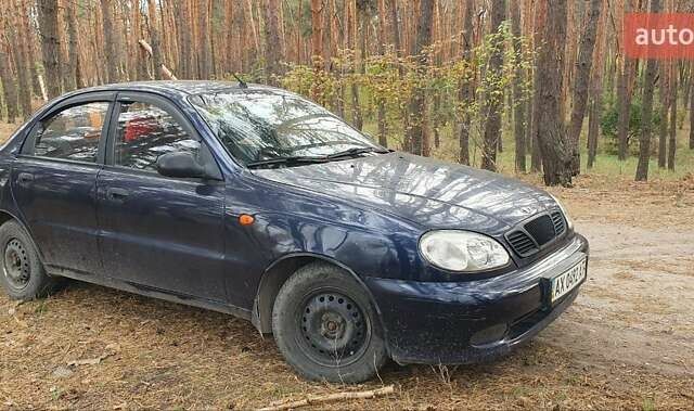 Синий Дэу Ланос, объемом двигателя 1.5 л и пробегом 230 тыс. км за 2100 $, фото 2 на Automoto.ua