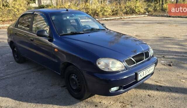 Синий Дэу Ланос, объемом двигателя 1.5 л и пробегом 345 тыс. км за 1800 $, фото 2 на Automoto.ua