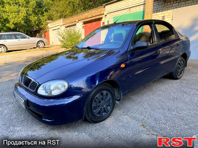 Синий Дэу Ланос, объемом двигателя 1.5 л и пробегом 120 тыс. км за 1900 $, фото 2 на Automoto.ua