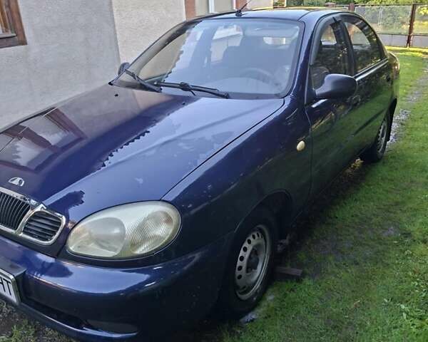 Синий Дэу Ланос, объемом двигателя 1.5 л и пробегом 201 тыс. км за 2600 $, фото 1 на Automoto.ua