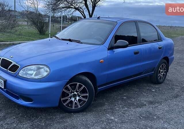 Синий Дэу Ланос, объемом двигателя 1.5 л и пробегом 230 тыс. км за 2400 $, фото 10 на Automoto.ua