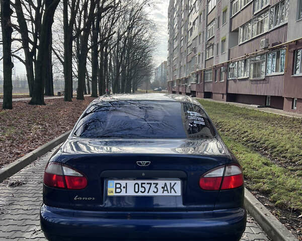 Синий Дэу Ланос, объемом двигателя 1.5 л и пробегом 130 тыс. км за 3400 $, фото 13 на Automoto.ua