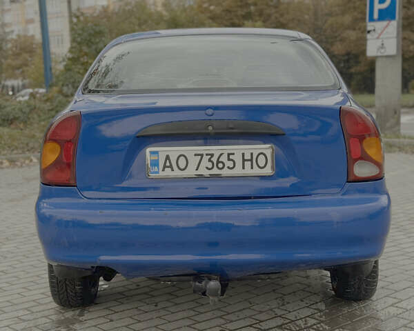 Синий Дэу Ланос, объемом двигателя 1.5 л и пробегом 280 тыс. км за 1400 $, фото 1 на Automoto.ua