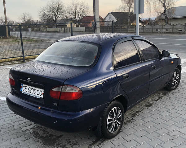 Синий Дэу Ланос, объемом двигателя 1.5 л и пробегом 166 тыс. км за 1500 $, фото 5 на Automoto.ua