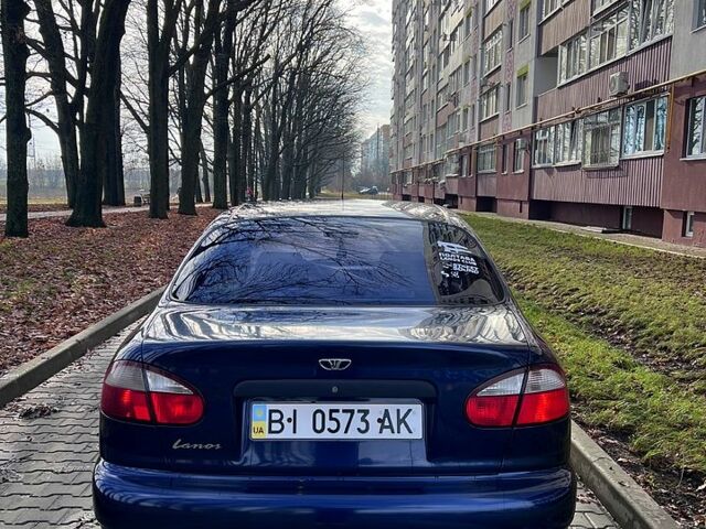 Синий Дэу Ланос, объемом двигателя 1.5 л и пробегом 130 тыс. км за 3300 $, фото 7 на Automoto.ua