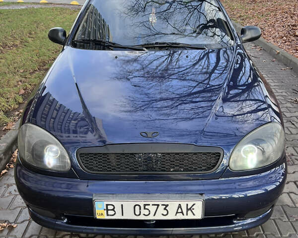 Синий Дэу Ланос, объемом двигателя 1.5 л и пробегом 130 тыс. км за 3400 $, фото 10 на Automoto.ua