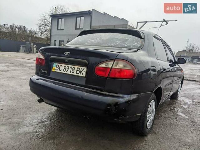 Синий Дэу Ланос, объемом двигателя 1.5 л и пробегом 172 тыс. км за 1450 $, фото 4 на Automoto.ua