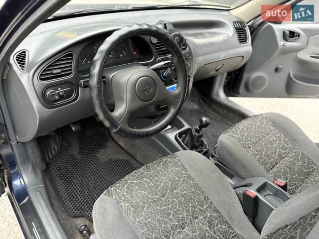 Синий Дэу Ланос, объемом двигателя 1.5 л и пробегом 219 тыс. км за 1350 $, фото 11 на Automoto.ua
