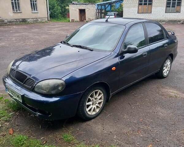 Синий Дэу Ланос, объемом двигателя 1.5 л и пробегом 270 тыс. км за 1200 $, фото 1 на Automoto.ua