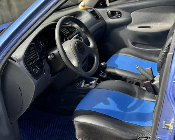 Синий Дэу Ланос, объемом двигателя 1.5 л и пробегом 250 тыс. км за 3600 $, фото 15 на Automoto.ua