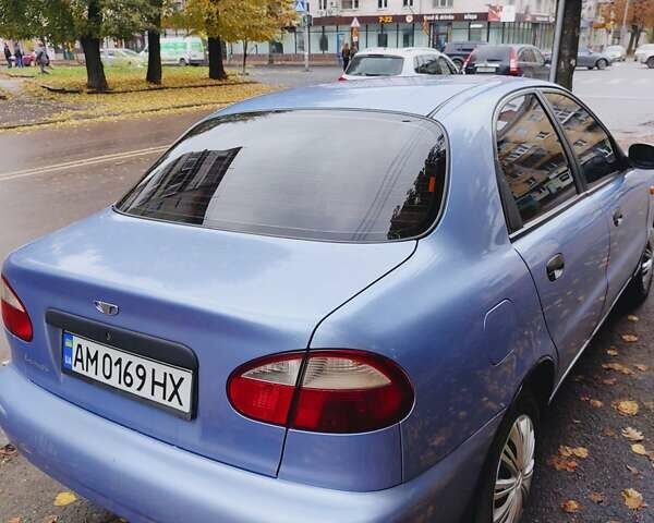 Синий Дэу Ланос, объемом двигателя 1.5 л и пробегом 300 тыс. км за 1450 $, фото 1 на Automoto.ua