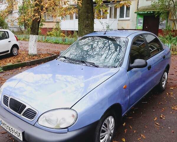 Синий Дэу Ланос, объемом двигателя 1.5 л и пробегом 300 тыс. км за 1450 $, фото 9 на Automoto.ua