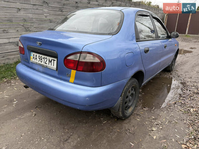 Синий Дэу Ланос, объемом двигателя 1.4 л и пробегом 224 тыс. км за 1390 $, фото 6 на Automoto.ua
