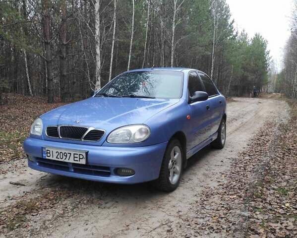 Синий Дэу Ланос, объемом двигателя 1.5 л и пробегом 97 тыс. км за 3500 $, фото 19 на Automoto.ua