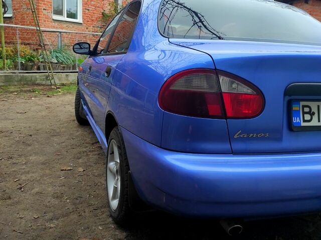 Синий Дэу Ланос, объемом двигателя 1.5 л и пробегом 97 тыс. км за 3500 $, фото 3 на Automoto.ua