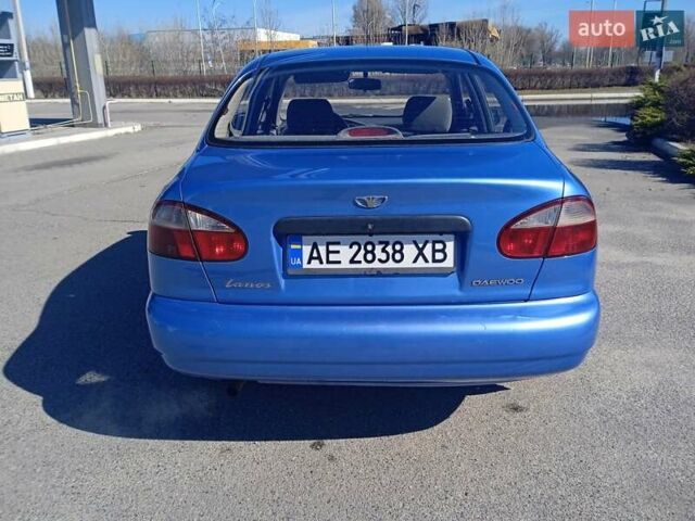 Синий Дэу Ланос, объемом двигателя 1.4 л и пробегом 201 тыс. км за 2000 $, фото 2 на Automoto.ua