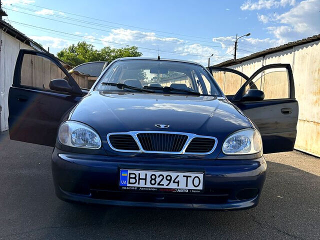 Синий Дэу Ланос, объемом двигателя 1.5 л и пробегом 180 тыс. км за 2800 $, фото 2 на Automoto.ua