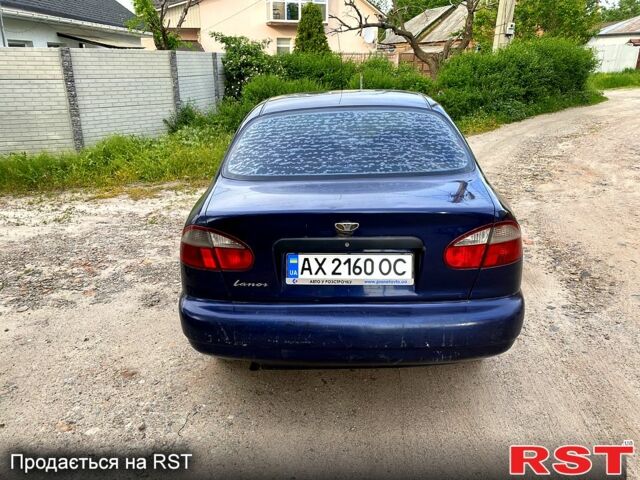 Синий Дэу Ланос, объемом двигателя 1.5 л и пробегом 200 тыс. км за 1700 $, фото 1 на Automoto.ua