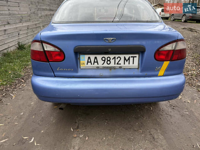 Синий Дэу Ланос, объемом двигателя 1.4 л и пробегом 224 тыс. км за 1390 $, фото 4 на Automoto.ua