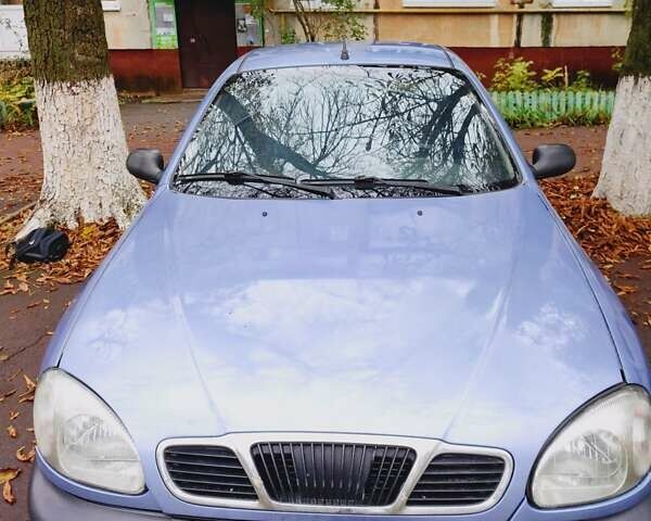 Синий Дэу Ланос, объемом двигателя 1.5 л и пробегом 300 тыс. км за 1450 $, фото 2 на Automoto.ua