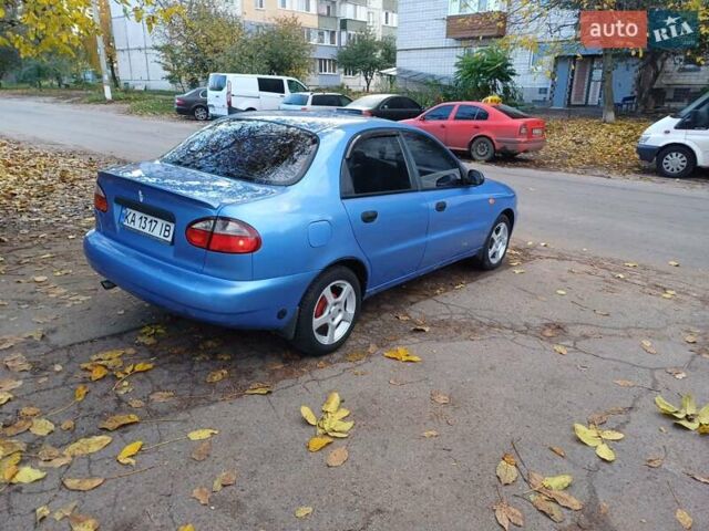 Синий Дэу Ланос, объемом двигателя 1.5 л и пробегом 260 тыс. км за 2750 $, фото 2 на Automoto.ua