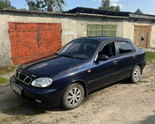 Синий Дэу Ланос, объемом двигателя 1.5 л и пробегом 65 тыс. км за 3400 $, фото 11 на Automoto.ua
