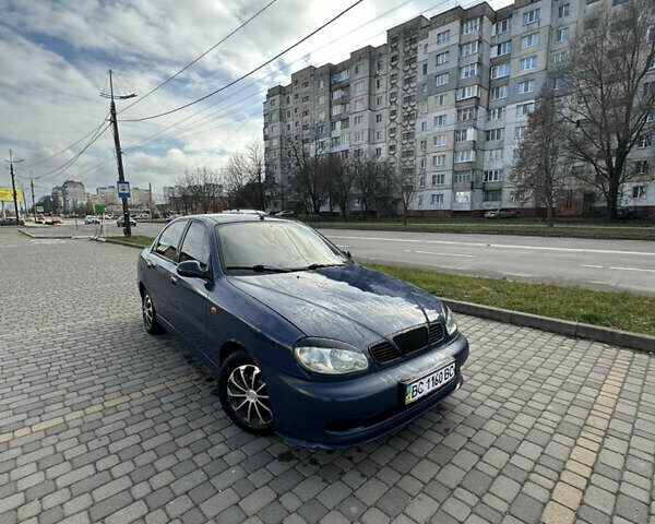 Синий Дэу Ланос, объемом двигателя 1.5 л и пробегом 145 тыс. км за 1899 $, фото 1 на Automoto.ua