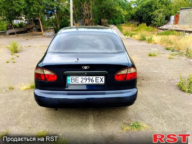 Синий Дэу Ланос, объемом двигателя 1.5 л и пробегом 230 тыс. км за 2500 $, фото 2 на Automoto.ua