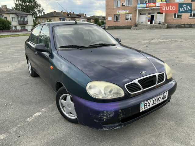 Синий Дэу Ланос, объемом двигателя 1.6 л и пробегом 293 тыс. км за 1000 $, фото 2 на Automoto.ua