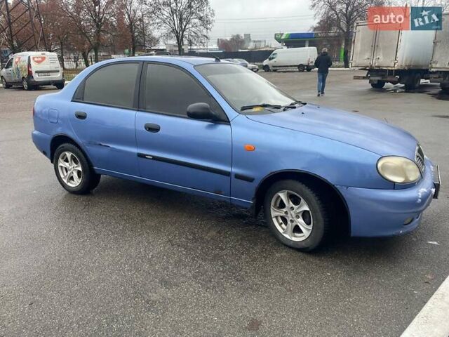Синий Дэу Ланос, объемом двигателя 1.5 л и пробегом 220 тыс. км за 2300 $, фото 1 на Automoto.ua