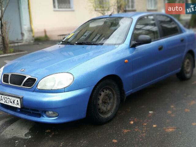 Синий Дэу Ланос, объемом двигателя 1.6 л и пробегом 135 тыс. км за 2000 $, фото 3 на Automoto.ua