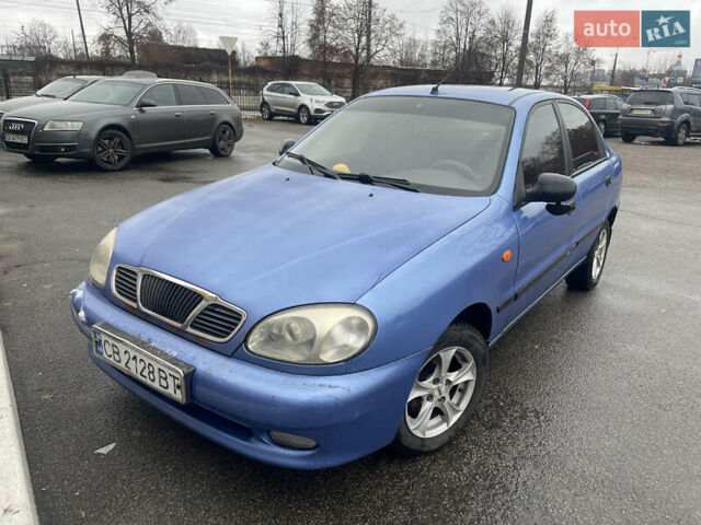 Синий Дэу Ланос, объемом двигателя 1.5 л и пробегом 220 тыс. км за 2300 $, фото 6 на Automoto.ua